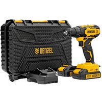Дрель-шуруповерт Denzel CDQ-20 (с 2-мя АКБ, кейс)