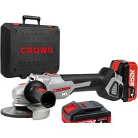 Угловая шлифмашина Crown CT23001-125HX-4 BMC (с 2-мя АКБ)