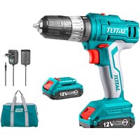 Ударная дрель-шуруповерт Total TIDLI1222 (с 2-мя АКБ, сумка)
