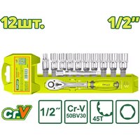 Набор трещотка с головками Dyllu DTST2212