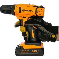 Дрель-шуруповерт Вихрь ДА-24Л-2К (с 2-мя АКБ, кейс)