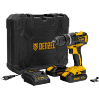 Ударная дрель-шуруповерт Denzel CIDB-IB-18-02 26130 (с 2-мя АКБ, кейс, набор оснастки)