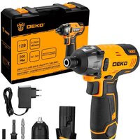 Винтоверт Deko DKIS12-Li Set 063-4390 (с 2-мя АКБ, кейс)