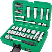 Набор трещотка с головками и битами Toptul GCAI3902 39 предметов