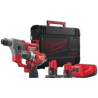 Наборы электроинструментов Milwaukee 4933459813 (шуруповерт, перфоратор, 2 АКБ, кейс)