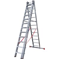 Лестница-стремянка Новая высота NV 523 трёхсекционная индустриальная 3x12 ступеней