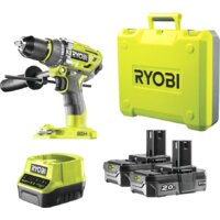Ударная дрель-шуруповерт Ryobi R18PD7-220B 5133004295 (с 2-мя АКБ, кейс)