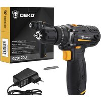 Ударная дрель-шуруповерт Deko GCD12DU 063-4039 (с 1-м АКБ)