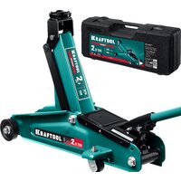 Подкатной домкрат KRAFTOOL Rigid 43452-2-K 2.2т (кейс)