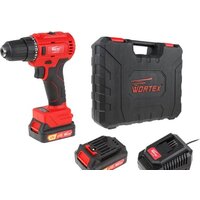 Дрель-шуруповерт Wortex BD 1220-1 DLi BD12201DLi1029 (с 2-мя АКБ, кейс)