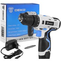 Дрель-шуруповерт Deko GCD12DU3 SET 1 (с 1-им АКБ)