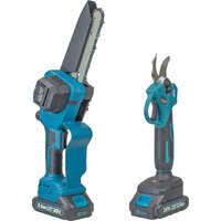 Наборы электроинструментов Edon ANS-20/6BL + APS-20BL (цепная пила, секатор, 2 АКБ, кейс)