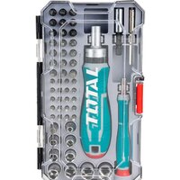 Набор отвертка с битами и головками Total TACSD30556 (55 предметов)