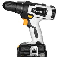 Наборы электроинструментов Deko DKCD20 Set 2 063-4204 (шуруповерт, болгарка, 2 АКБ)