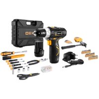 Дрель-шуруповерт Deko GCD12DU3 SET 104 063-4133 (с 2-мя АКБ, кейс, набор оснастки)