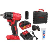 Гайковерт Wortex CWR 0318 0329229 (с 1-м АКБ, кейс, оснастка)