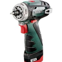 Дрель-шуруповерт Metabo PowerMaxx BS Quick Basic 600156950 (с 2-мя АКБ, кейс, 2 патрона)