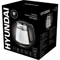 Электрический чайник Hyundai HYK-G3013 (белый/черный)
