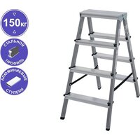 Лестница-стремянка Новая высота NV 114 двухсторонняя 2x4 ступеней