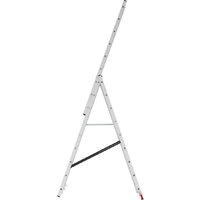 Лестница-стремянка Новая высота NV 223 алюминиевая трёхсекционная 3x9 ступеней