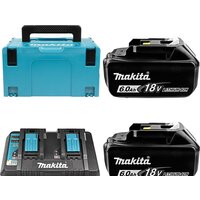 Аккумулятор с зарядным устройством Makita BL1860B + DC18RD 198080-9 (40В/6 Ah + 7.2-18В)