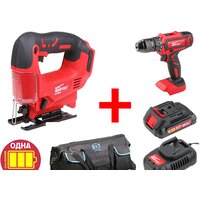 Наборы электроинструментов Wortex CJS652900029A2 (лобзик, шуруповерт)