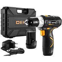 Дрель-шуруповерт Deko GCD12DU3 SET 4 063-4140 (с 2-мя АКБ, кейс, набор оснастки)