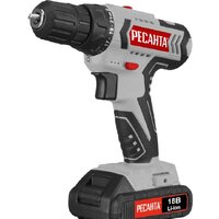 Дрель-шуруповерт Ресанта ДА-18-2ЛК (с 2-мя АКБ, кейс)