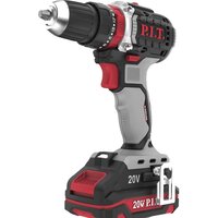 Ударная дрель-шуруповерт P.I.T. PSB20H-10C/1 (с 1-им АКБ, кейс, оснастка)