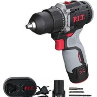 Дрель-шуруповерт P.I.T. PBM12K-10B/2 (с 2-мя АКБ, кейс)