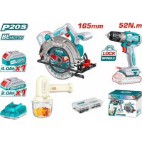 Наборы электроинструментов Total TOSLI240583 (циркулярка, шуруповерт, миксер, 2 АКБ)