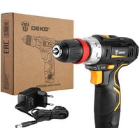 Ударная дрель-шуруповерт Deko GCD12DU3 SET4 063-4038 (с 2-мя АКБ, кейс, набор оснастки)
