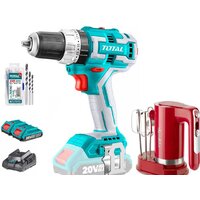Наборы электроинструментов Total TOSLI23062 (шуруповерт, миксер, с 2-мя АКБ, оснастка)