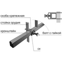 Окучник Всеволожский ремонтно-механический завод ОДО-16 однорядный 00.02.50.00.00-01