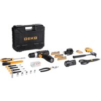 Дрель-шуруповерт Deko GCD12DU3 SET 104 063-4133 (с 2-мя АКБ, кейс, набор оснастки)