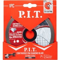 Отрезной диск алмазный  P.I.T. ACTW03-C125A