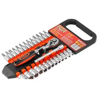 Набор трещотка с головками и битами Startul Pro-42814 (28 предметов)