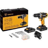 Дрель-шуруповерт Deko Banger 20V ONE + Set 63 083-1043 (с 2-мя АКБ, кейс)