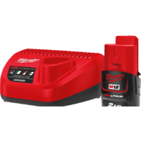 Аккумулятор с зарядным устройством Milwaukee M12 M12NRG-201 4933451900 (12В/2 Ач + 12В)