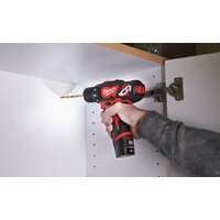 Дрель-шуруповерт Milwaukee M12 BDD-202C 4933441915 (с 2-мя АКБ, кейс)