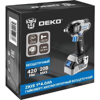 Гайковерт Deko ZKIS Set 083-1084 (с 1-им АКБ)