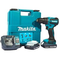 Ударная дрель-шуруповерт Makita LXT Basic DHP490WVE (с 2-мя АКБ, кейс)