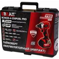 Гайковерт Brait BCIW20-4-250PUBL PRO (с 1-им АКБ, кейс)