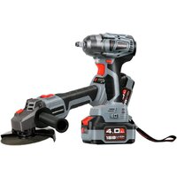 Наборы электроинструментов Profipower MKDTW-18V + MKDGA-18V (гайковерт, болгарка, 2 АКБ, кейс)