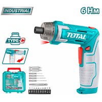 Электроотвертка Total TSDLI08025 (с 1-им АКБ, кейс)