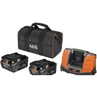 Аккумулятор с зарядным устройством AEG Powertools SETLL1850SHD 4935478945 (2x18В/5 Ah + 18В, сумка)