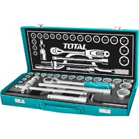 Набор трещотка с головками Total THT141253 (24 предмета)