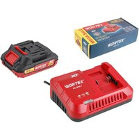 Аккумулятор с зарядным устройством Wortex 2329017 (18В/2 Ah + 18В)