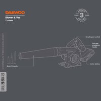 Ручная воздуходувка Daewoo Power DABL 2821Li Set (с 1-им АКБ)