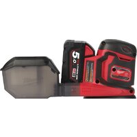 Эксцентриковая шлифмашина Milwaukee M18 BOS125-502B 4933464229 (с 2-мя АКБ, сумка)